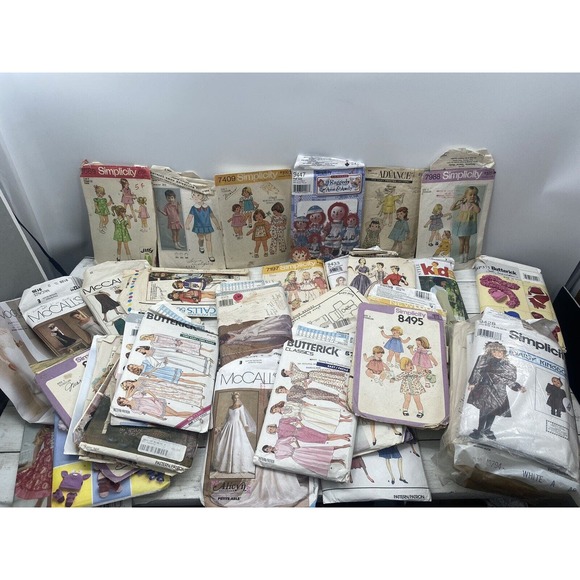 Vintage Mixed Lot Simplicity McCalls Ragedy Ann Misc Kids Wedding Used Patterns - Picture 7 of 16
